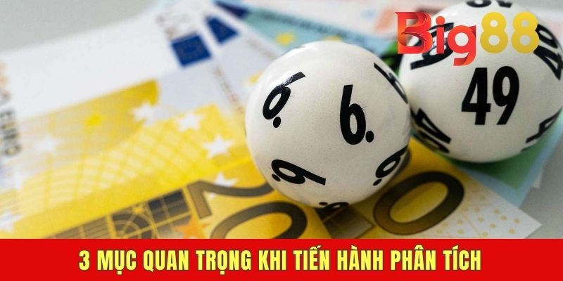 3 mục quan trọng khi tiến hành phân tích