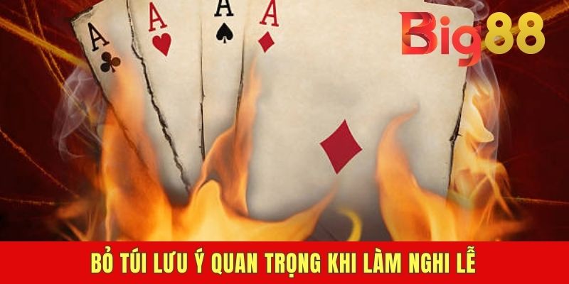 Bỏ túi lưu ý quan trọng khi làm nghi lễ