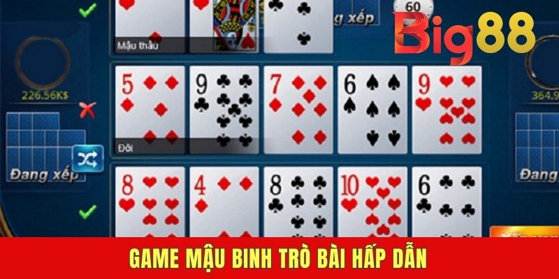 Game Mậu binh trò bài hấp dẫn