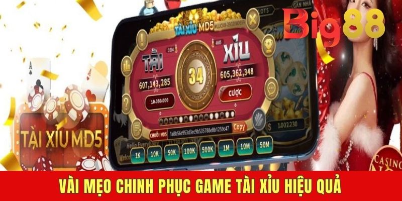 Vài mẹo chinh phục game tài xỉu hiệu quả